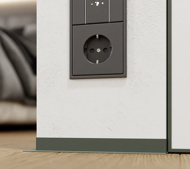 Микроплинтус L образный Брезентово-серый RAL 7010 85-95-74