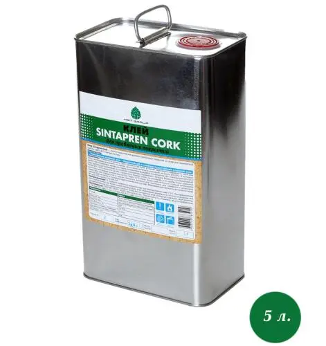 Контактный клей для пробковых покрытий Sintapren Cork 5 л цена
