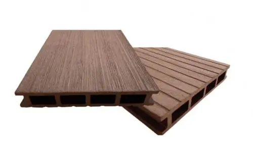 Террасная доска из ДПК EuroDeck Old Style Шоко для обустройства участка