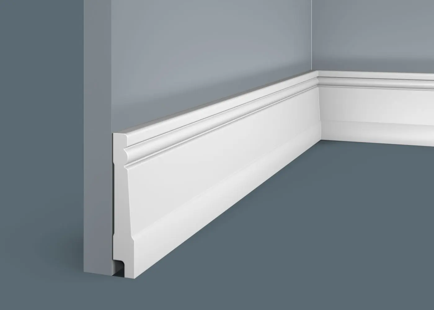 Плинтус из дюрополимера в интерьере