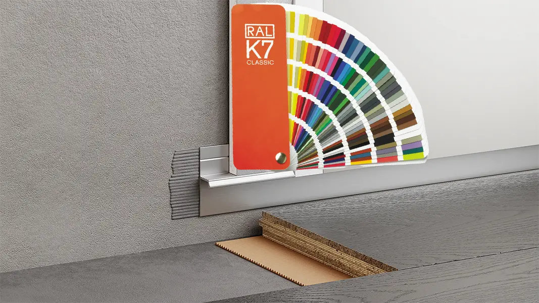 Теневой профиль напольный 20 мм окрашивание муар в любой цвет 98-69-20 купить