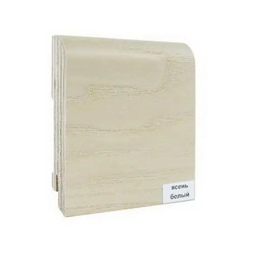 Плинтус Finitura Dekor шпон Ясень белый R13 70х15х2400 мм