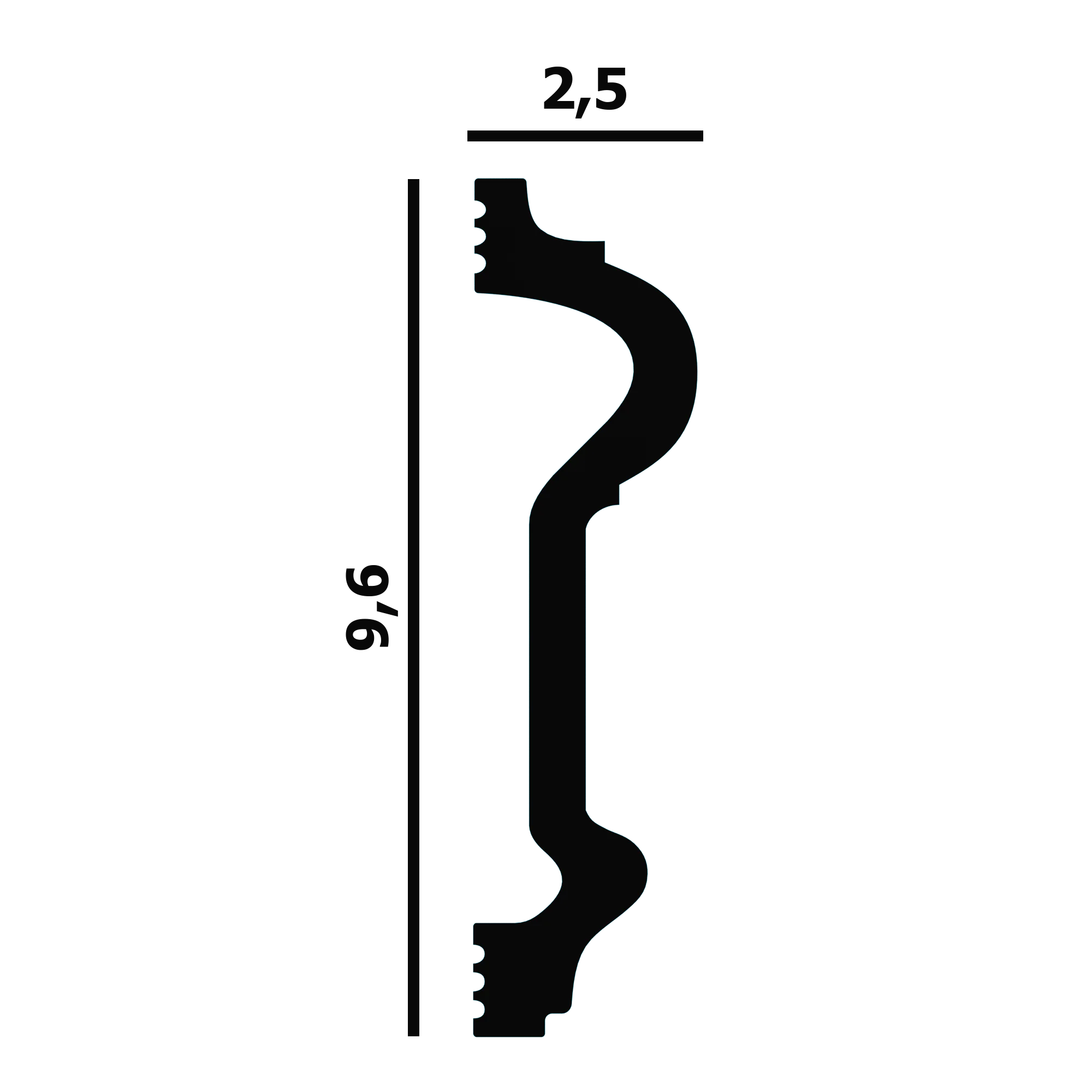 Молдинг P72 Перфект Плюс лепнина
