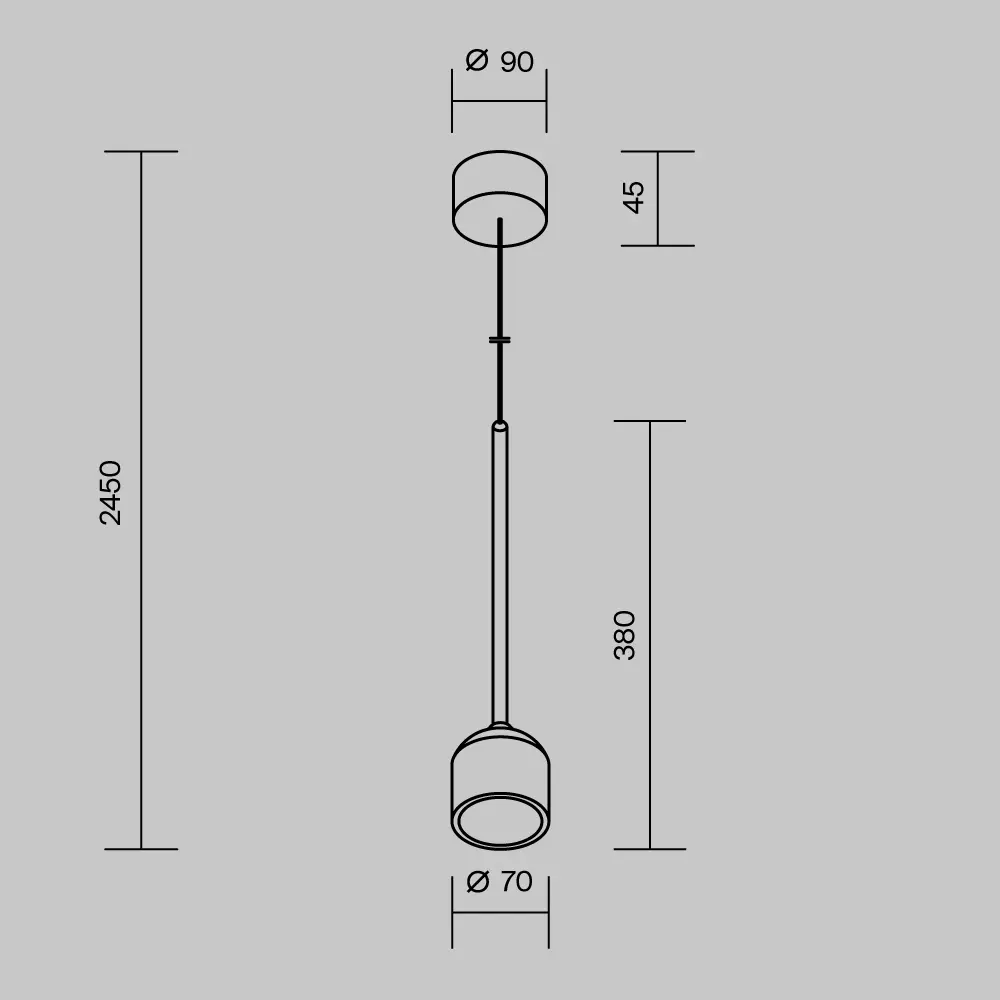 Подвесной светильник Outdoor O491PL-L8B3K
