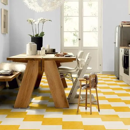 Мармолеум замковый Forbo Marmoleum Click Square 300*300 333251 Lemon Zest купить в Москве