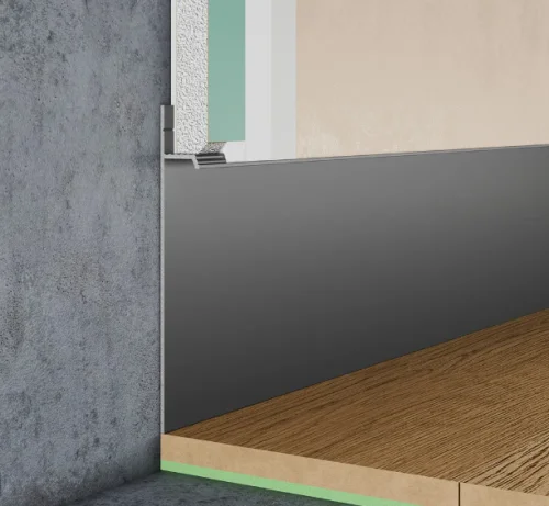 Скрытый плинтус Pro Design 323 из алюминия не анодированный цена