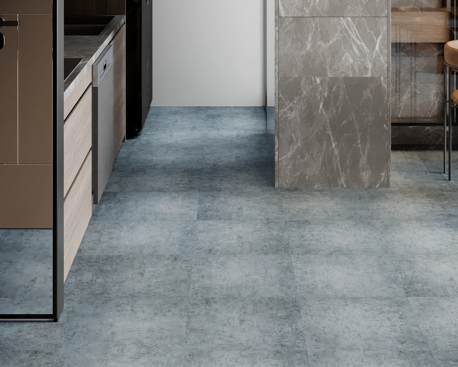 Кварцвиниловая плитка ART Tile HIT АТS 761 Гранит Сити в Москве