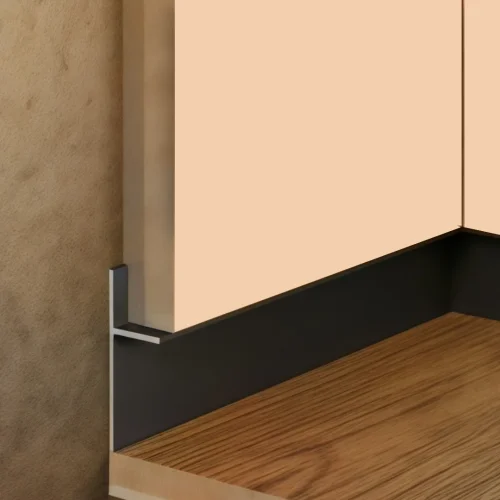 Теневой плинтус для пола черный BFM ProFILE 100-28 зазор 27 или 15 мм купить