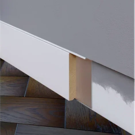 Вставка МДФ шпон белый для скрытого плинтуса Finitura Dekor F05 100