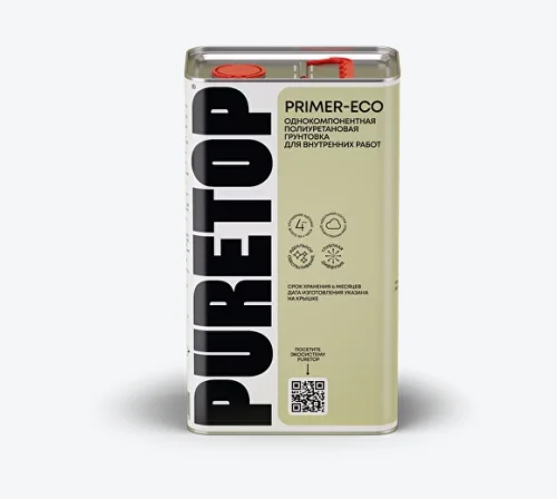 Грунтовка PURETOP PRIMER ECO для увеличения прочности основания глубокого проникновения, универсальные для ремонта