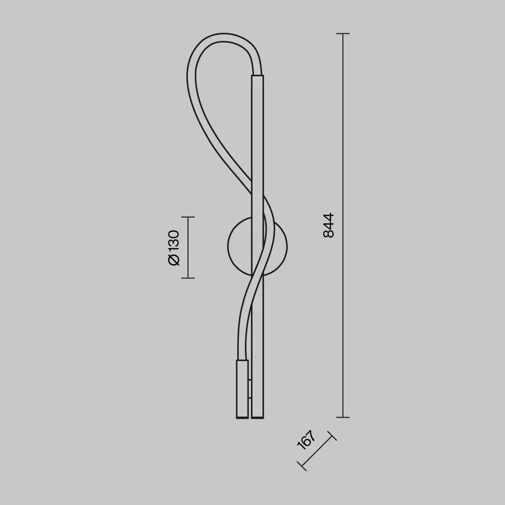 Настенный светильник (бра) Maytoni MOD166WL-L12G3K