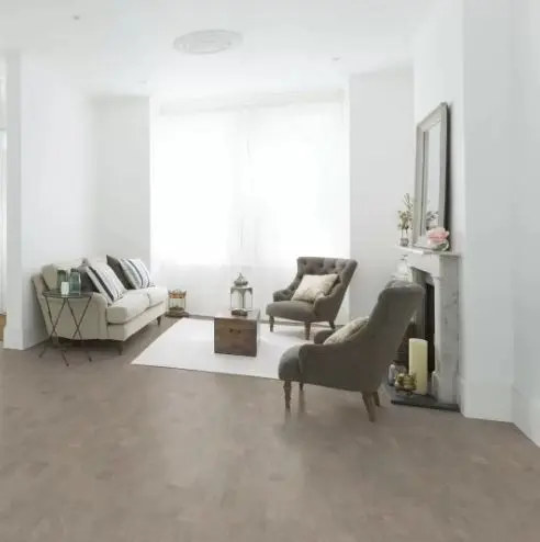 Пробковый пол Wicanders Identity I 803002 Silver на замках в интерьере