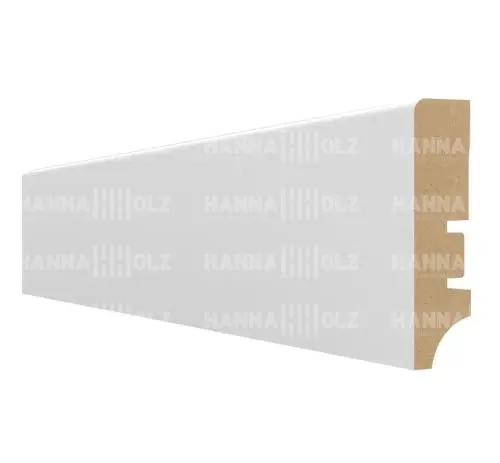 Высокий белый плинтус под покраску МДФ 60401 60 мм в Москве