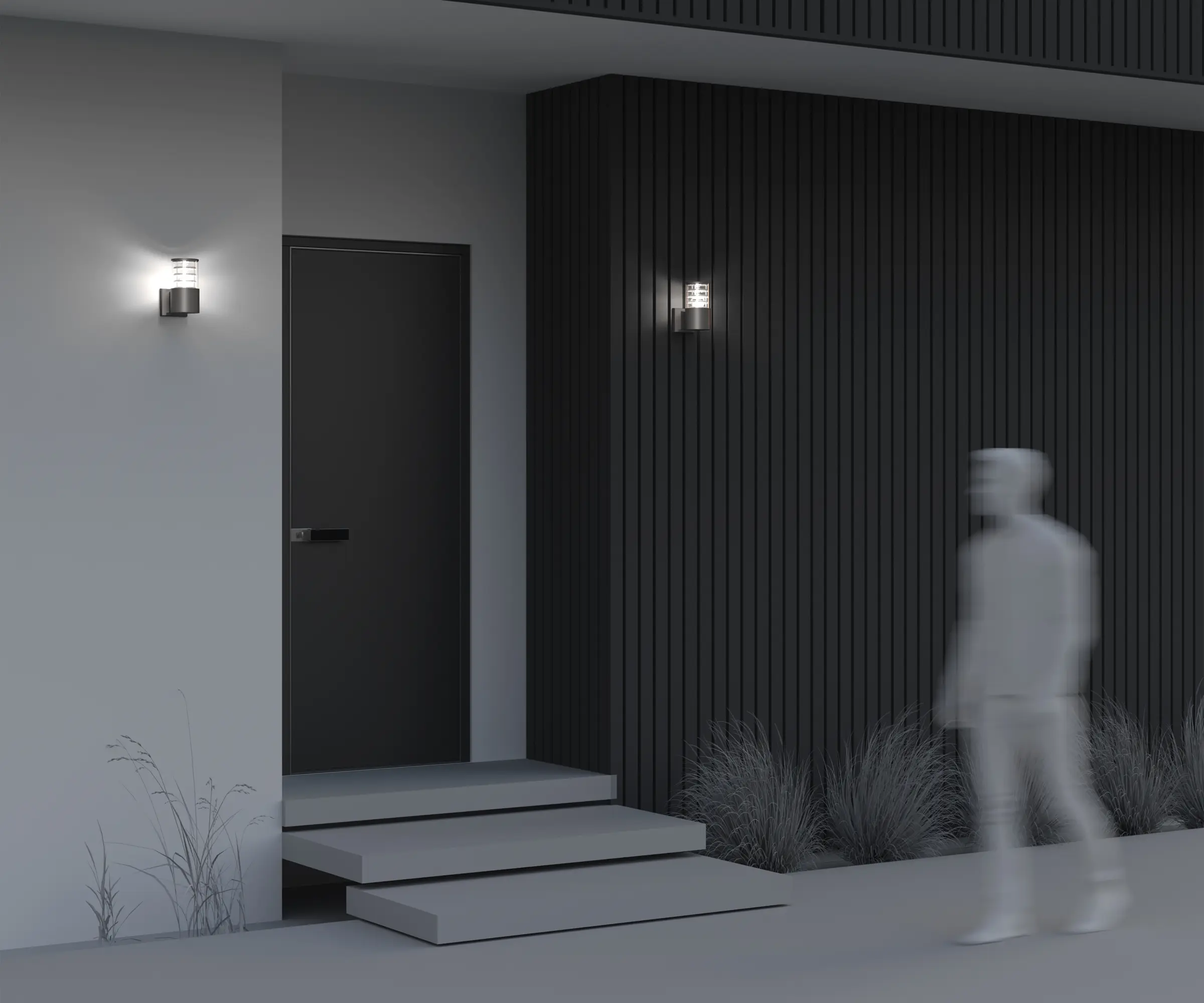 Настенный светильник (бра) Outdoor O576WL-01GR