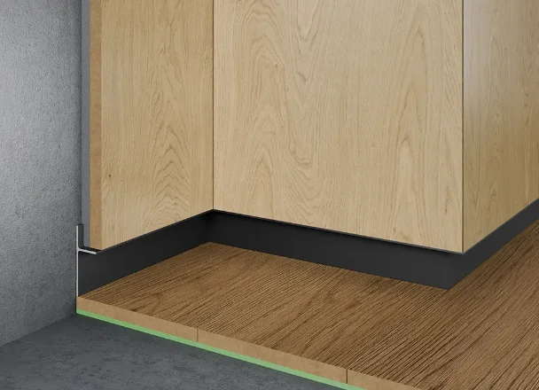 Теневой плинтус скрытого монтажа Pro Design Panel 7208 B Черный Муар купить