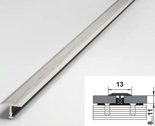 Порог одноуровневый стыкоперекрывающий Лука ПС-09 105 Дуб Арктик