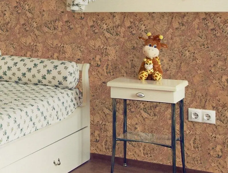 Пробковые настенные покрытия в рулонах