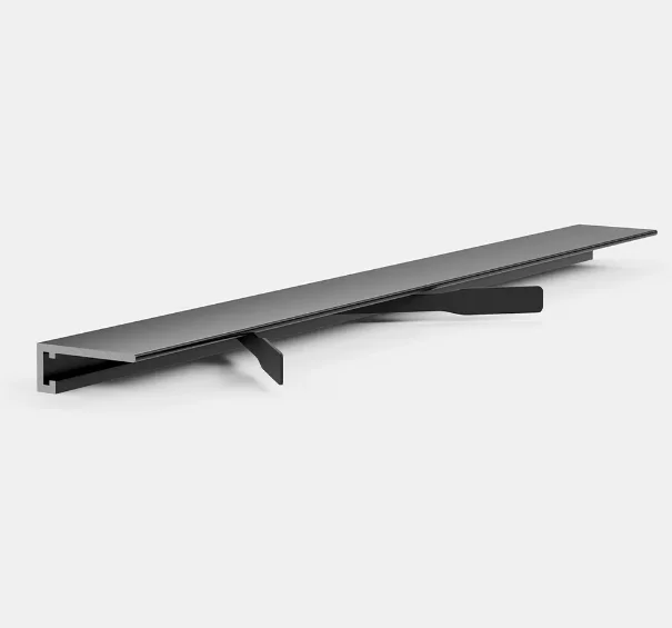 Микроплинтус щелевой плинтус для пола Pro Design Mini 7067 B черный RAL 9005