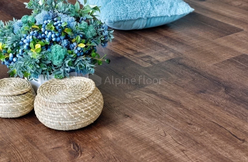 Кварцвиниловый ламинат Alpine floor real wood ECO2-2 Дуб Мокка цена