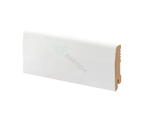 Плинтус напольный белый МДФ