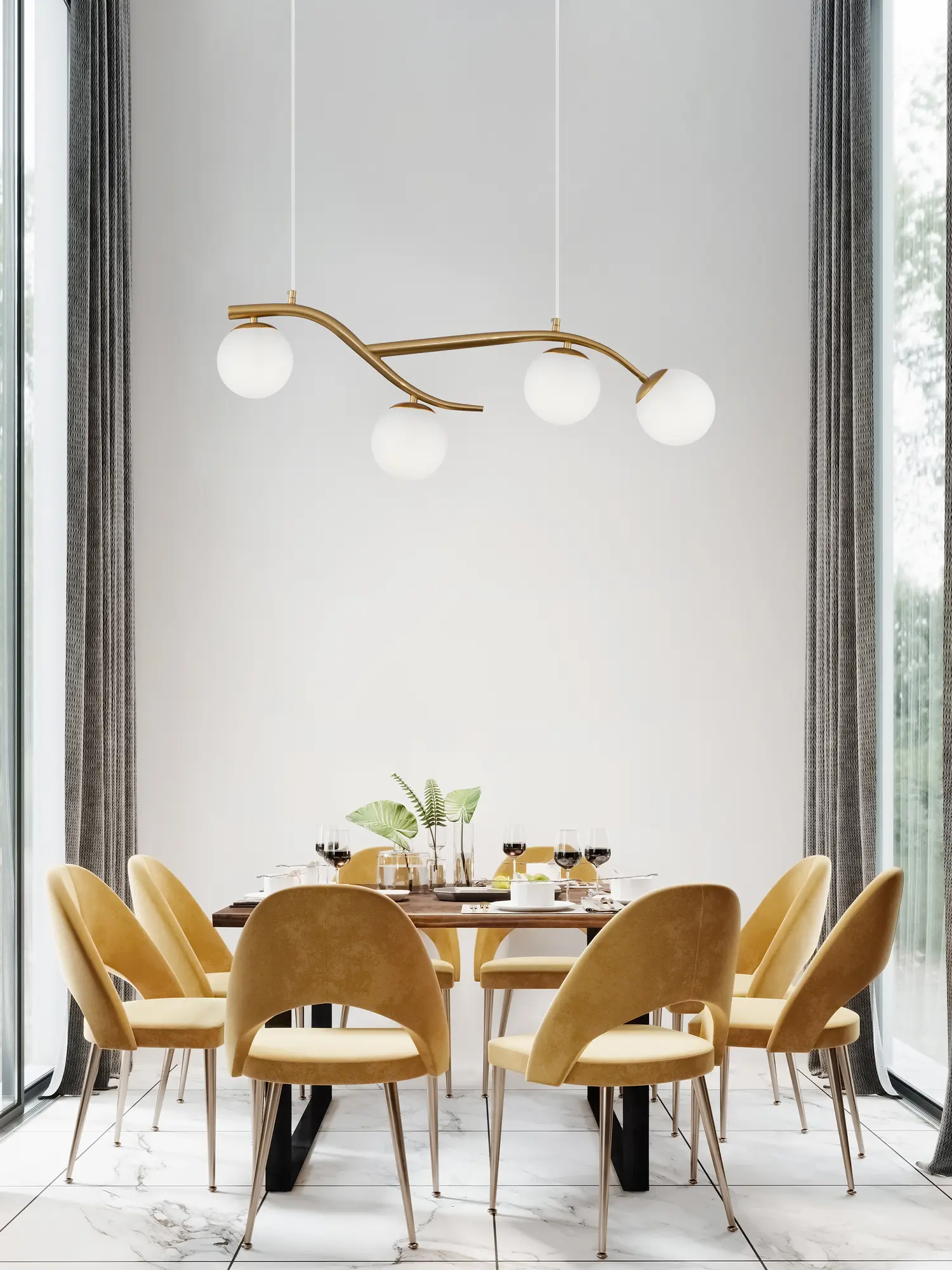 Подвесной светильник Freya FR8015PL-04BS