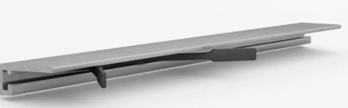 Микроплинтус Laconistiq MICRO 19 ARM серебряный анодированный