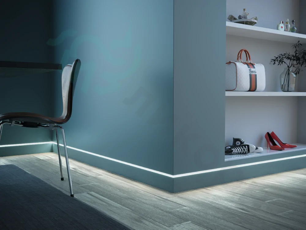 Напольные плинтусы из пластика, алюминия, МДФ, ЛДФ, дюрополимера, полиуретана, пробки, кварцевые, скрытые и микроплинтусы