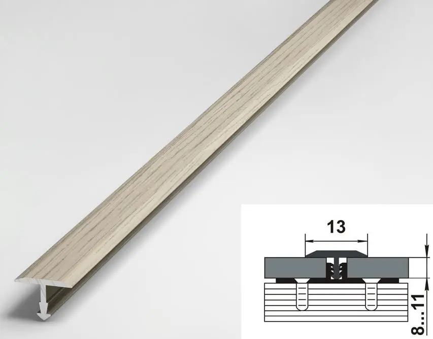 Порог одноуровневый стыкоперекрывающий Лука ПС-09 089 Клен беленый