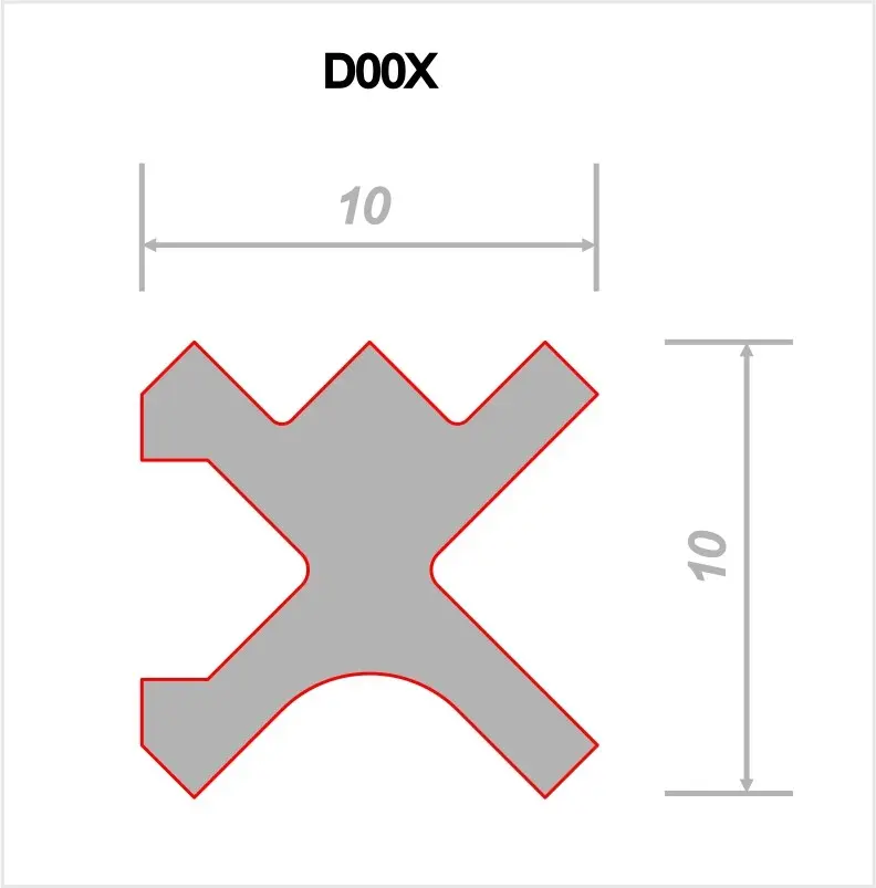 Разделительный профиль Decaro D00X бронзовый цена