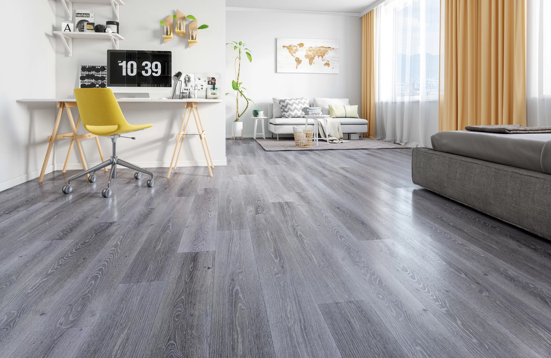 Кварцевый ламинат Fargo Дуб Серый Иней 379-1 недорого