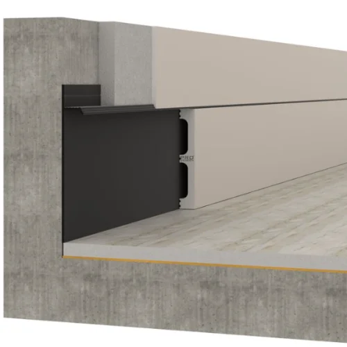 Скрытый плинтус алюминиевый Pro Design 323 АB анодированный черный цена