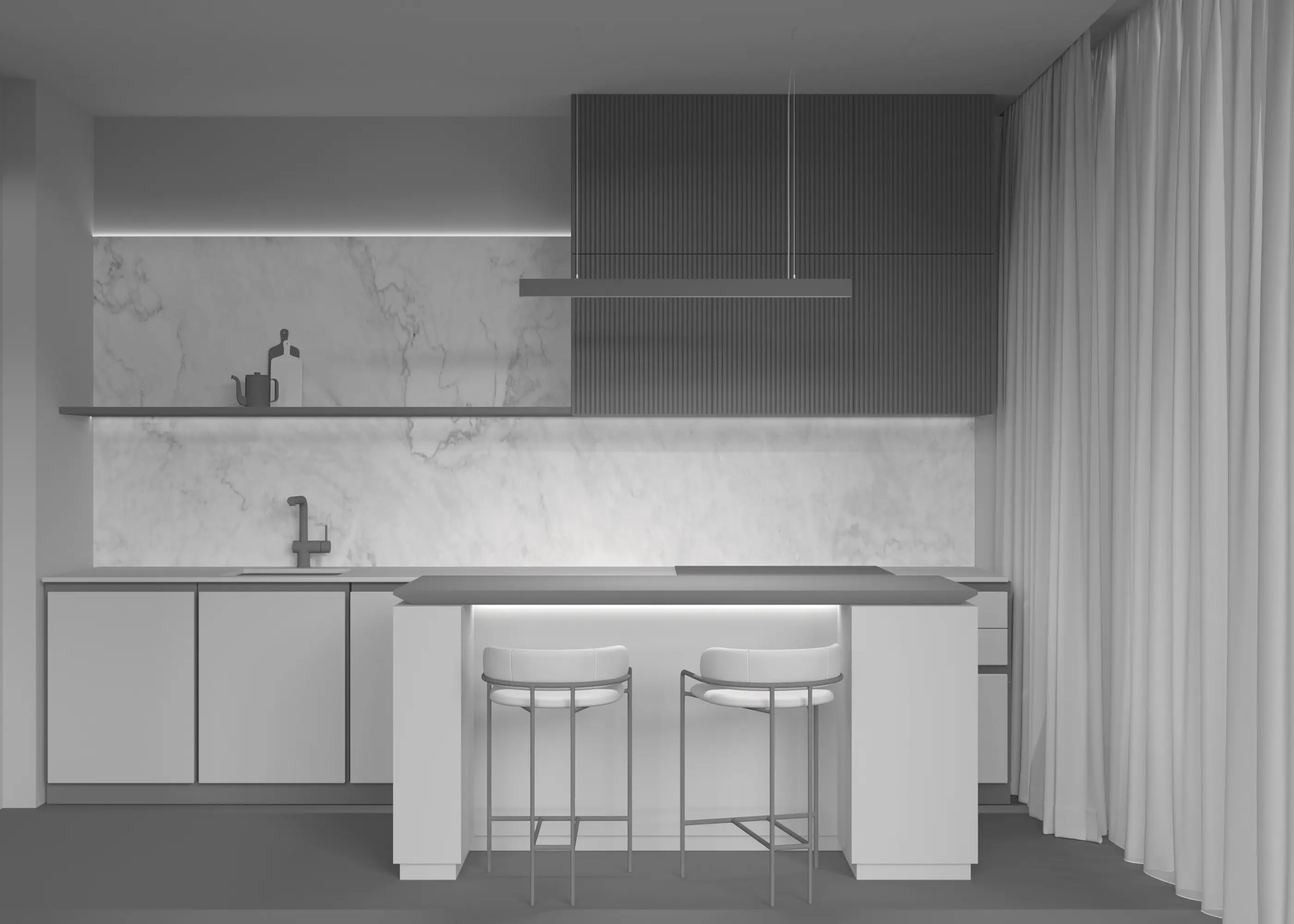 Подвесной светильник Technical P051PL-L40B4K