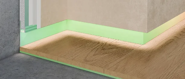 Теневой профиль для пола Парящий плинтус купить