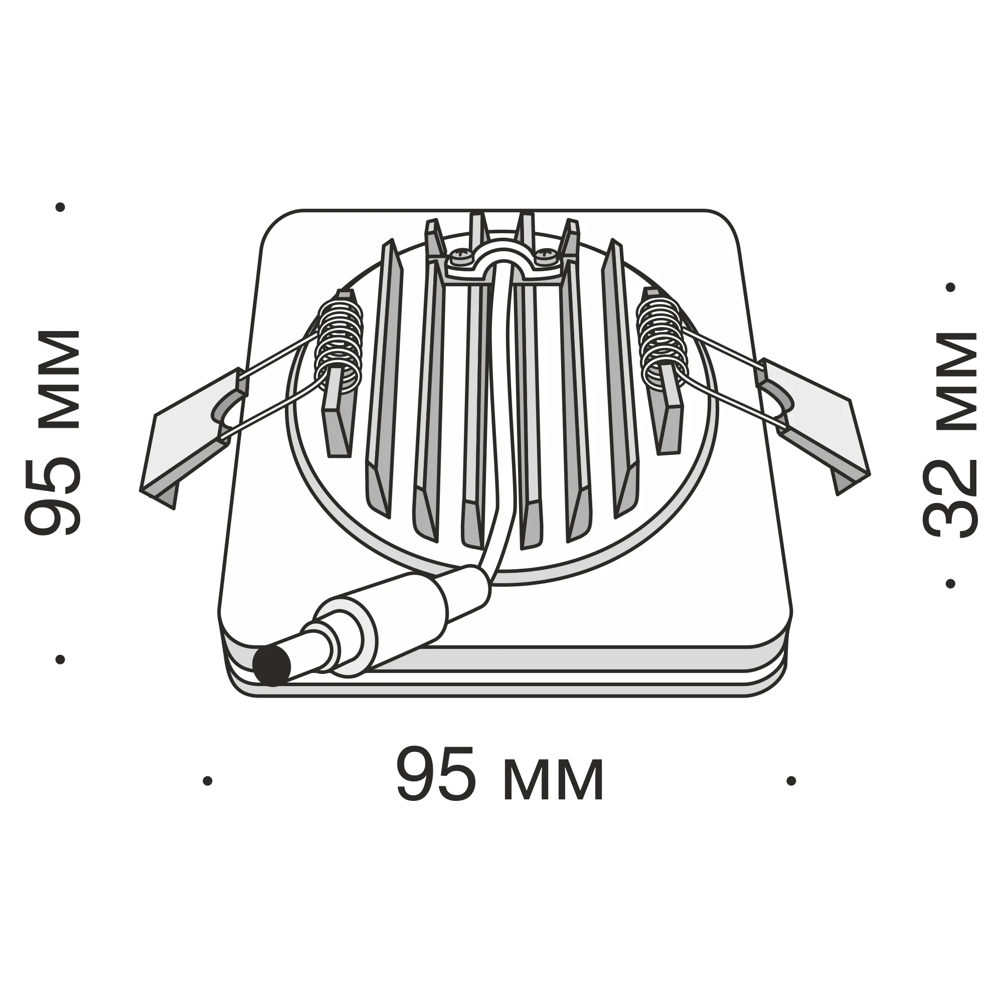 Встраиваемый светильник Technical DL2001-L12B