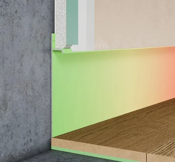 Скрытый плинтус алюминиевый Pro Design 323 R крашенный по RAL купить