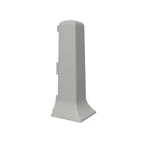 Угол наружный к плинтусу Vilo LINELA серый RAL 7037 упаковка из 2 шт к плинтусу Идеал