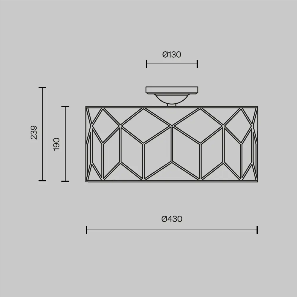 Потолочный светильник Maytoni H223-PL-03-G