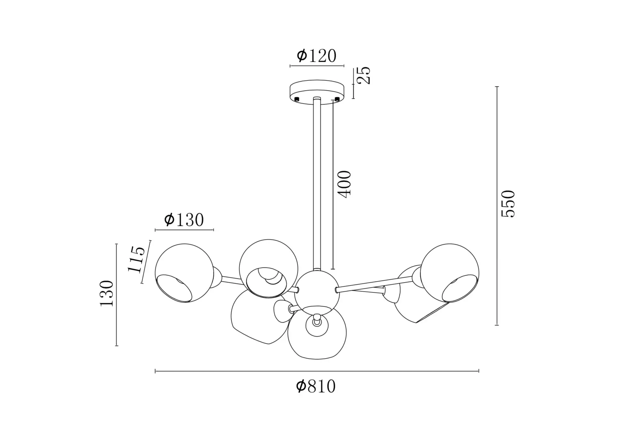 Люстра Freya FR5121PL-06G