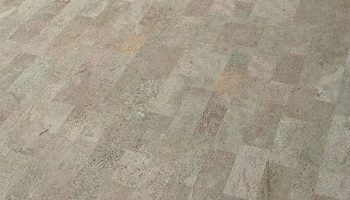 Пробковый пол Wicanders Identity I 803002 Silver на замках в интерьере