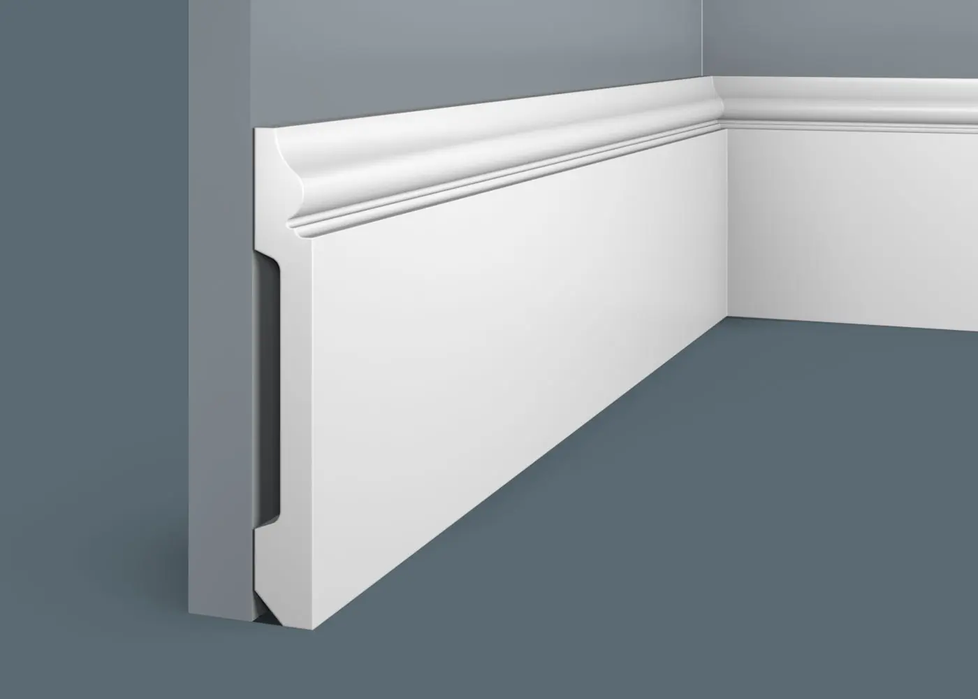 Плинтус из дюрополимера в интерьере