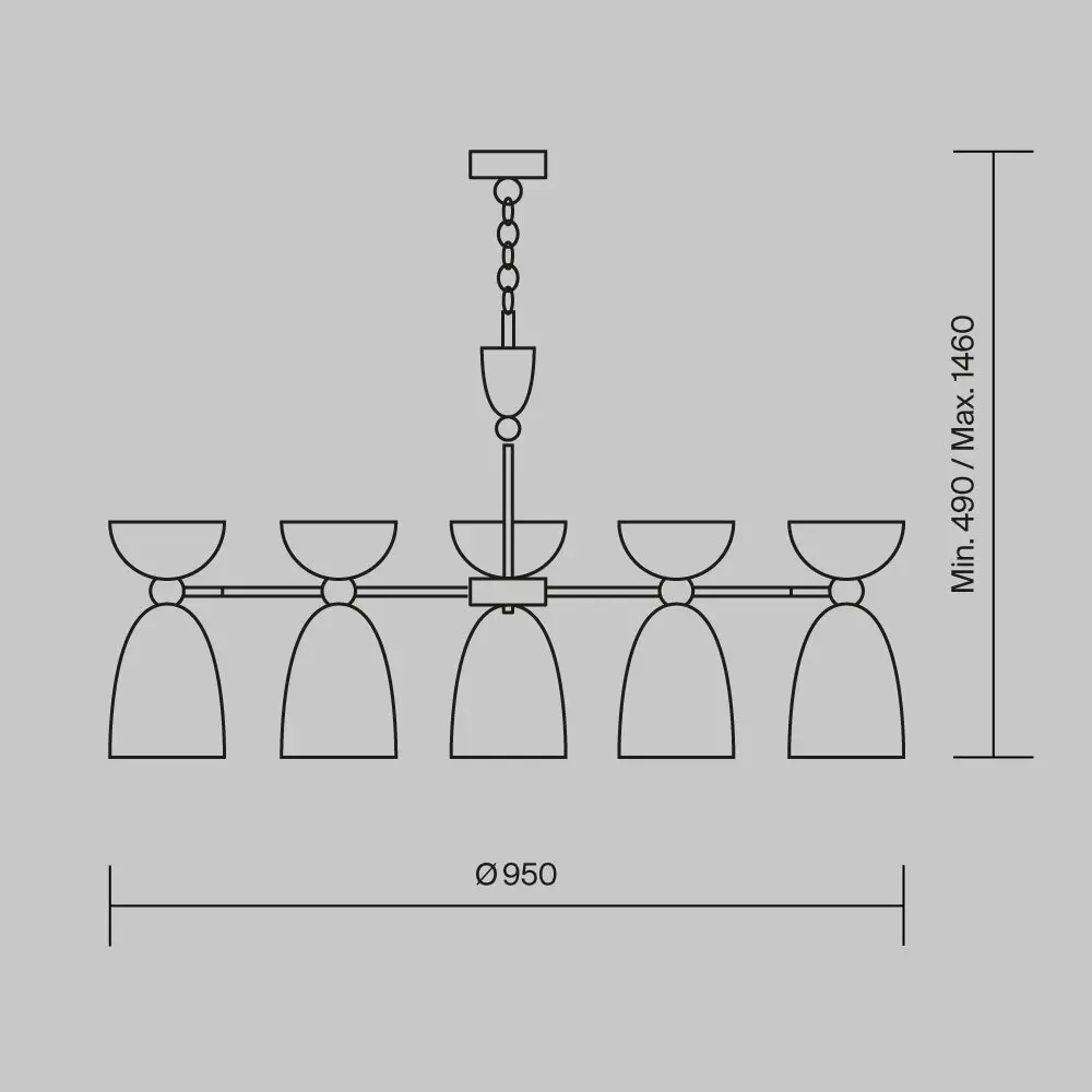Подвесной светильник Maytoni MOD113PL-07W