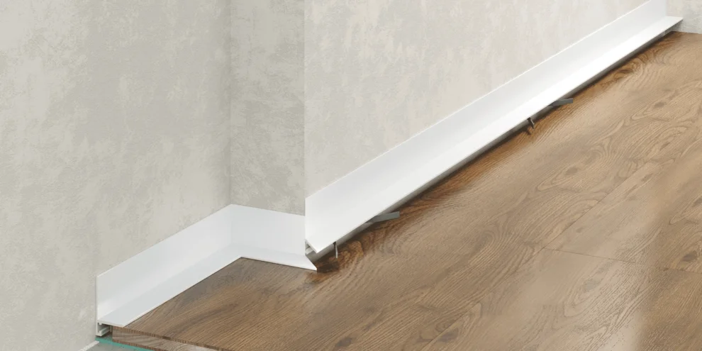 Микроплинтус micro L Laconistiq Белый матовый