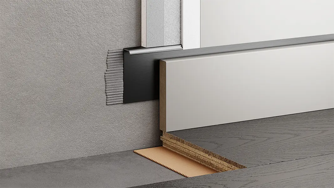 Скрытый плинтус МИНИ 50 мм любого цвета на выбор заказчика купить