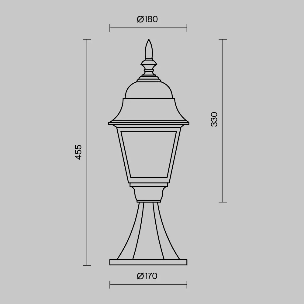 Ландшафтный светильник Outdoor O004FL-01B