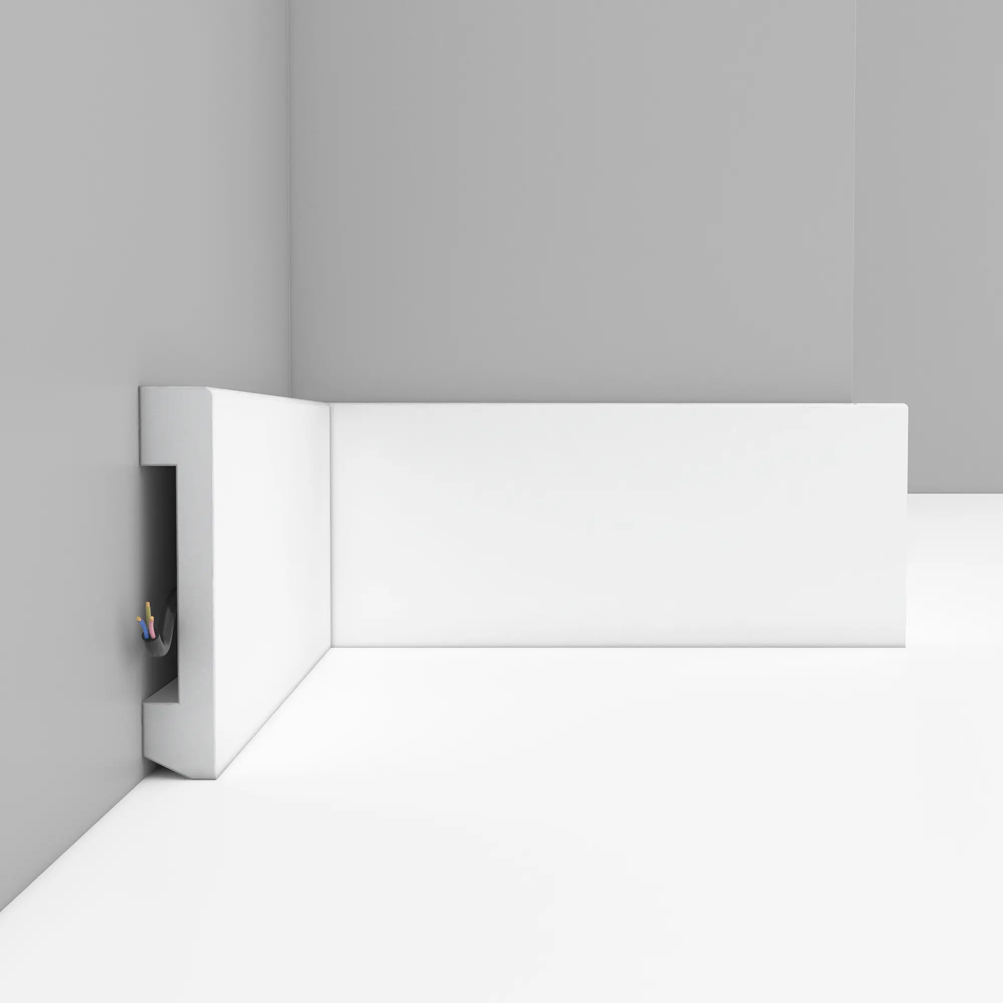 Плинтус из дюрополимера в интерьере