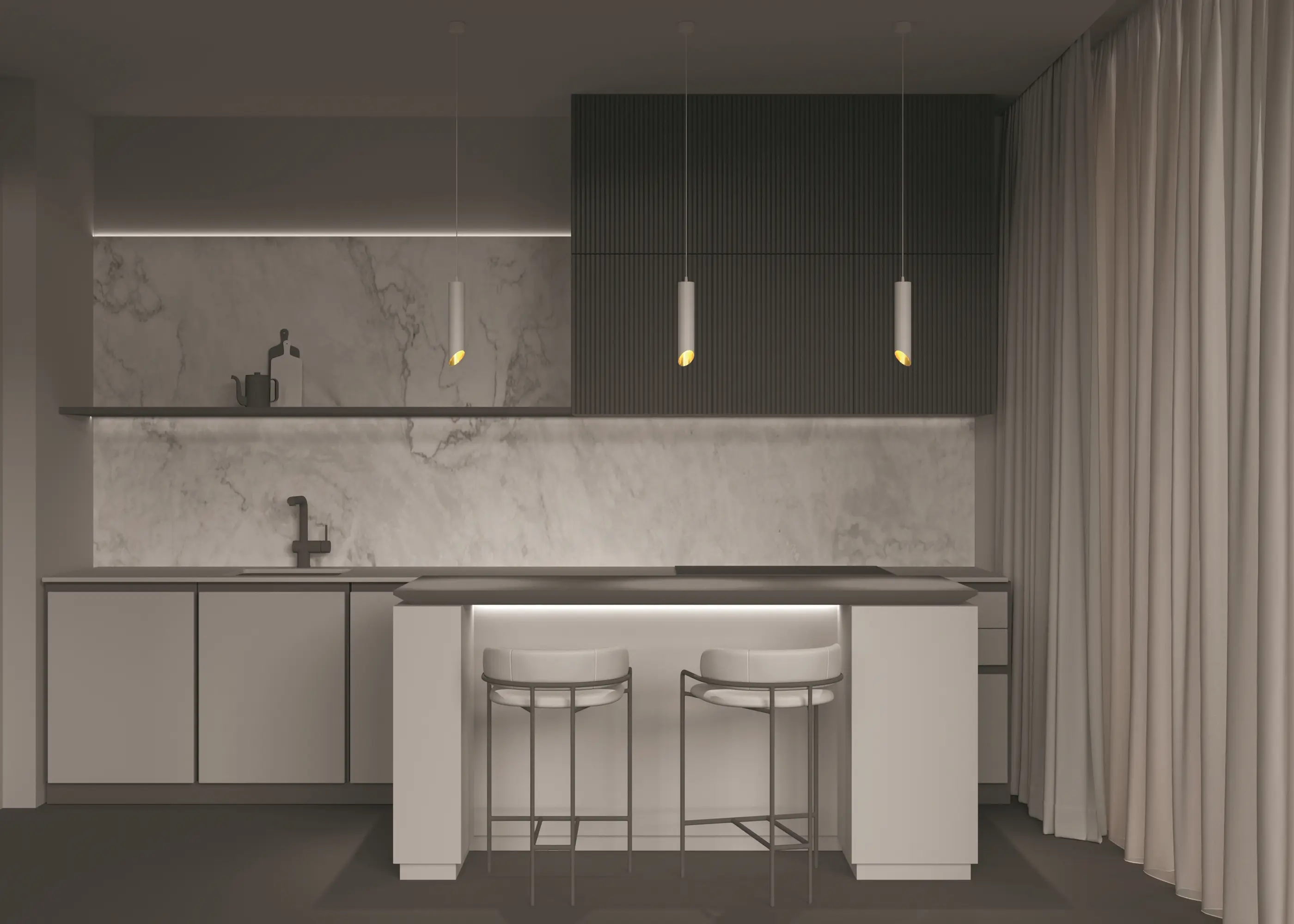 Подвесной светильник Technical P044PL-01-40GU10-W