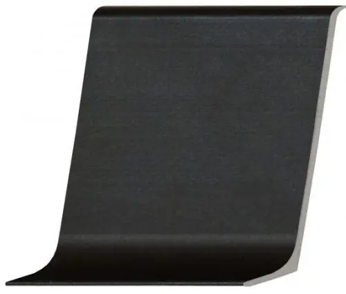 Плинтус алюминиевый черный 60 мм купить