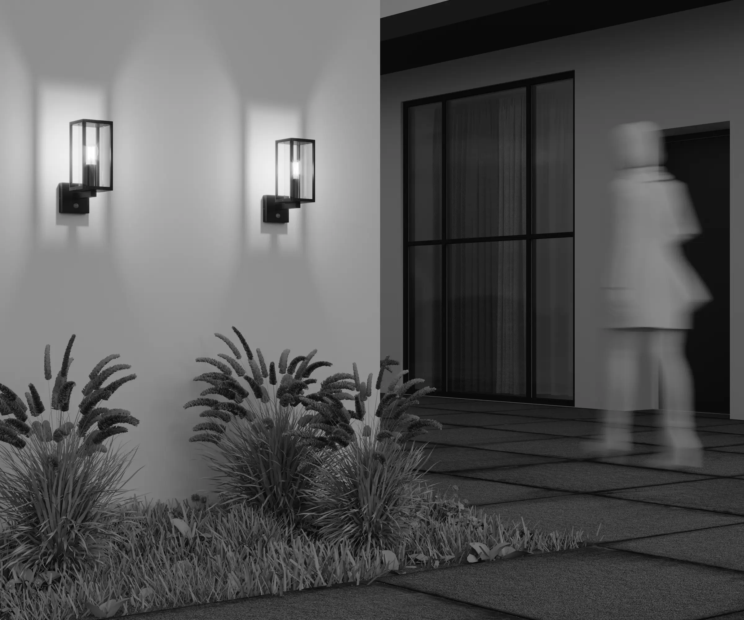 Настенный светильник (бра) Outdoor O452WL-01GFSR