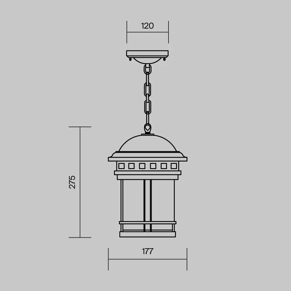 Подвесной светильник Outdoor O031PL-01BR