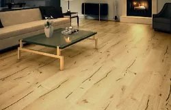 Пробковый пол с дизайном под дерево